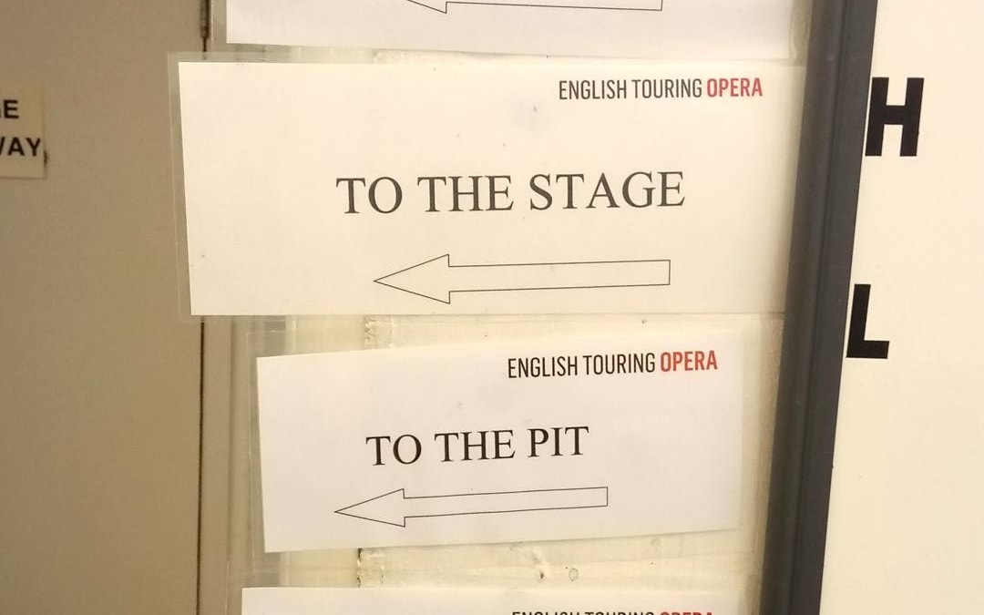 Our backstage area is a bit of a maze, but the team from English Touring Opera won’t be getting lost any time soon!
