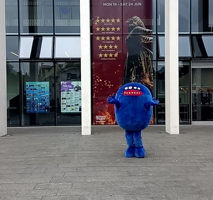 Big Blue has been having an amazing time at the Canterbury Children’s Festival today!