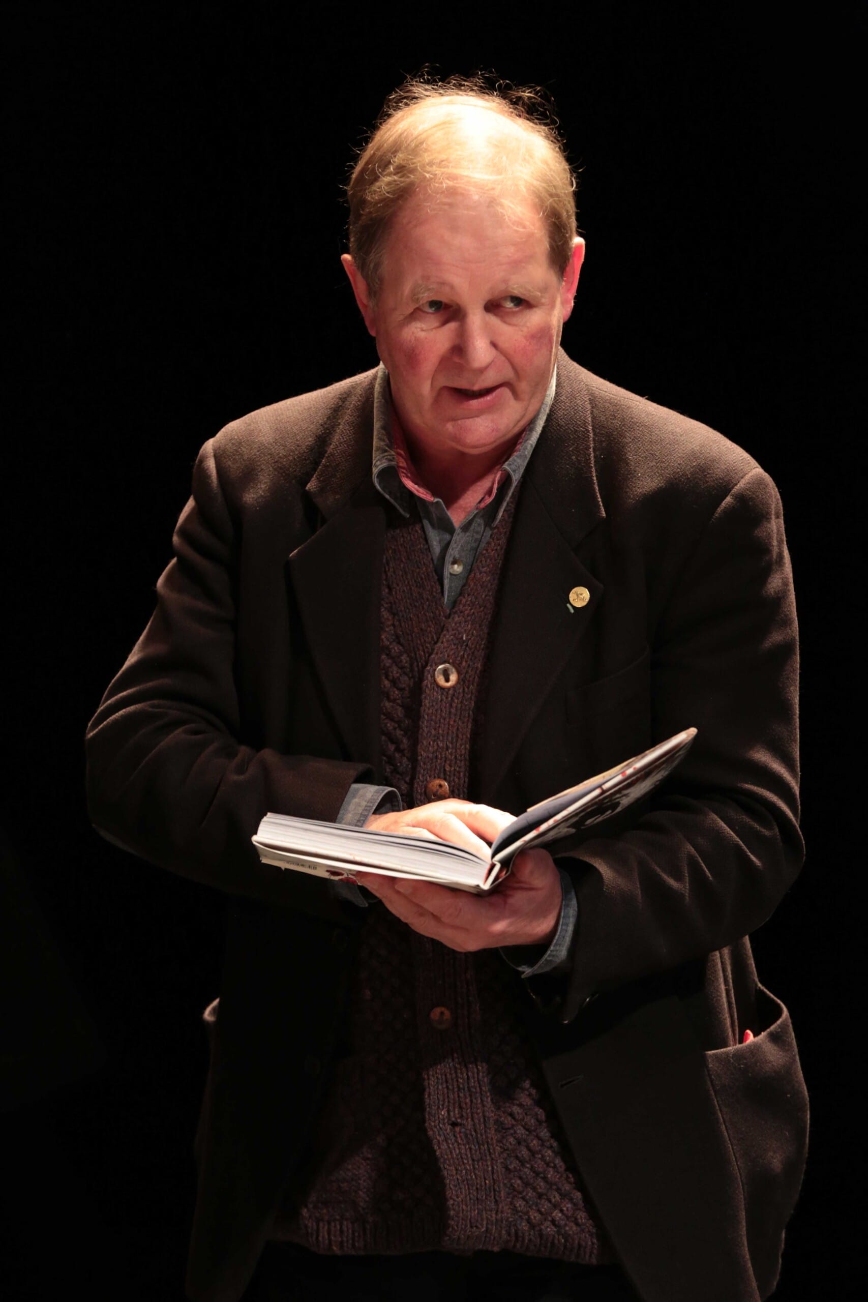 Photo of Michael Morpurgo at the War Horse press launch