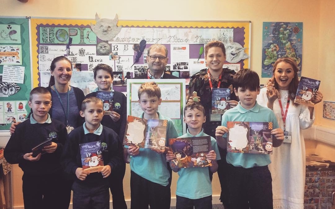 Day 14: Peter Pen-to-paper ????
Pupils from The Orchard School have helped award-winning children’s author Martyn Barr to write a new book, ‘St Nick in Neverland’. The Marlowe’s very own Peter Pan and Wendy surprised the pupils today and even got these newly famous authors to sign their copies of the book!
#fourteen #fourteenthday #advent #stnickinneverland #stnick #fatherchristmas #santa #neverland #peterpan #wendy #pantomime #panto #theatre #musicaltheatre #themarlowe #orchard #school #author #childrensbook #book #signing