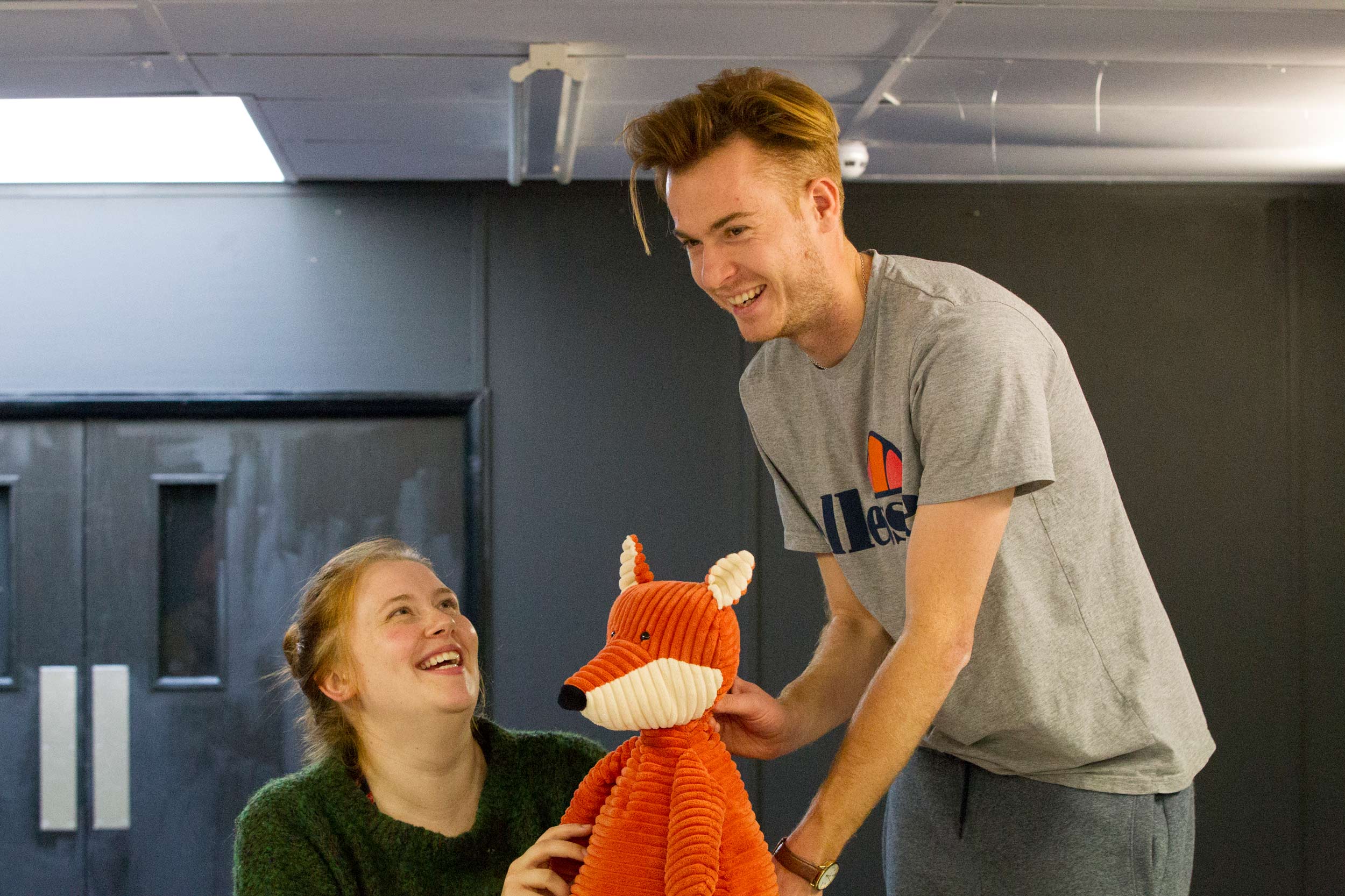 Rehearsal photo from The Naughty Fox